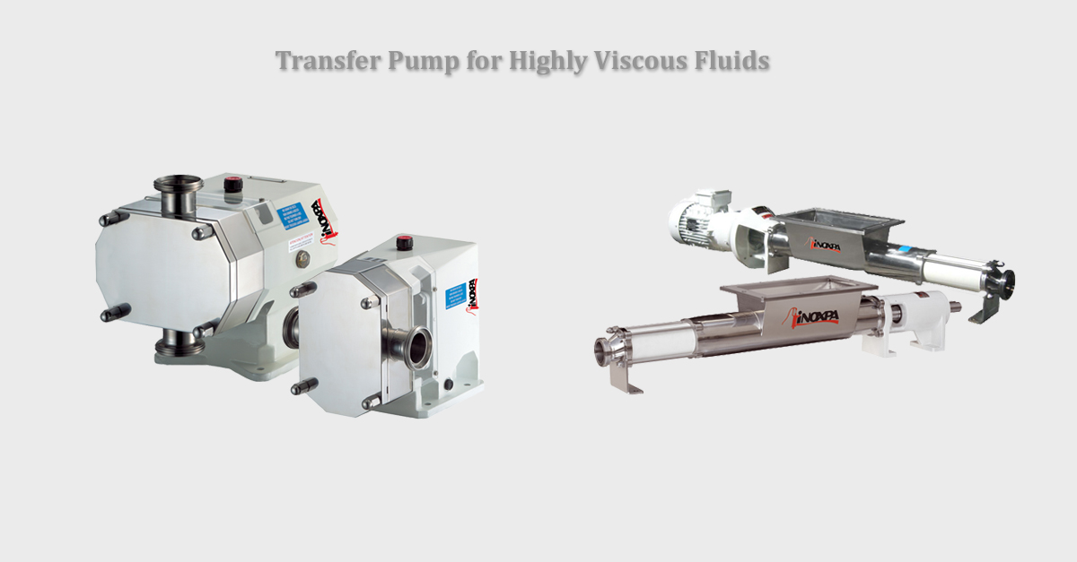 Transfer pump for highly viscous fluids