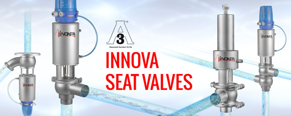 3-A certified INNOVA seat valves