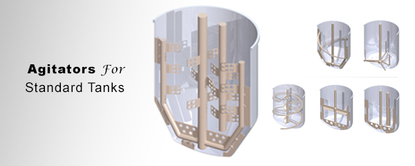 Agitators for standard tanks