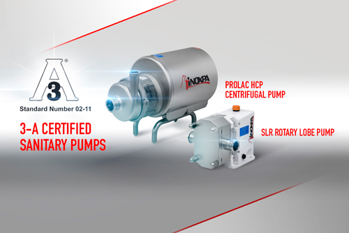 PROLAC HCP and SLR pumps obtained the 3-A sanitary certificate
